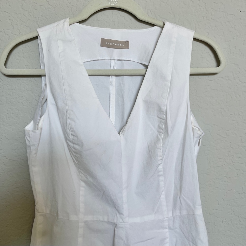 Stefanel V-neck A-line Dress - Picture 2 of 5